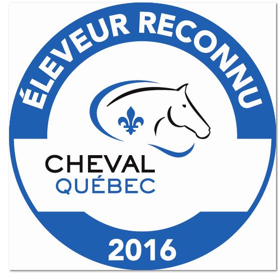 Éleveur reconnu de la Fédération équestre du Québec 2016